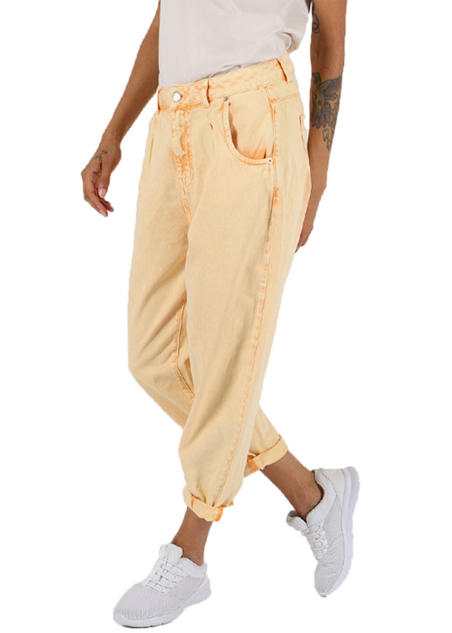 Damen MIRACLE OF DENIM | Coco Ballon Fit / 5 Poket Hosein Banana Yellow