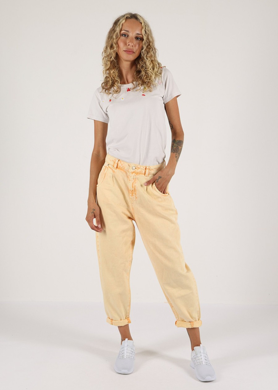 Damen MIRACLE OF DENIM | Coco Ballon Fit / 5 Poket Hosein Banana Yellow