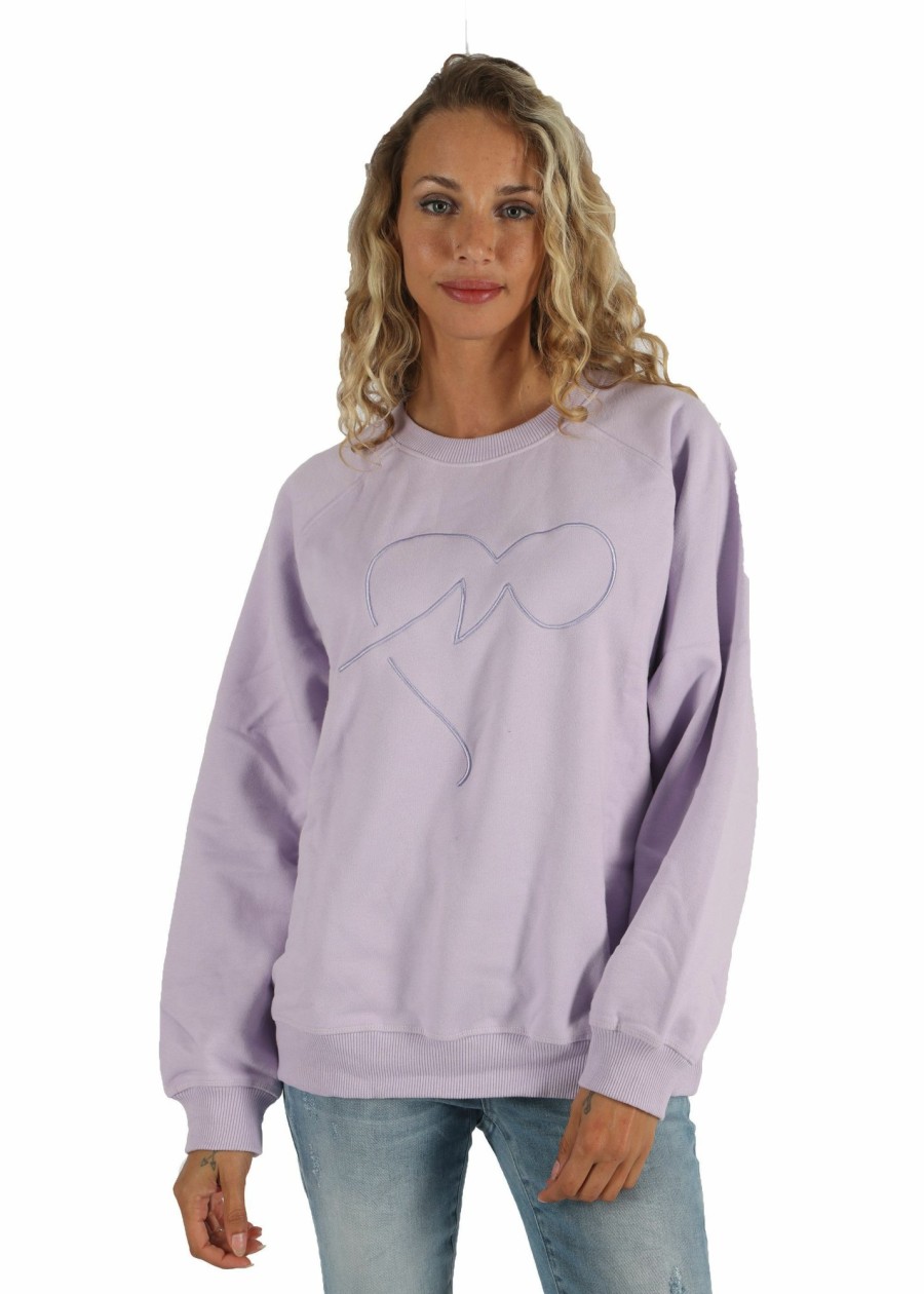 Damen MIRACLE OF DENIM | Au23-Sw340 / Sweatshirtin L.Lilac