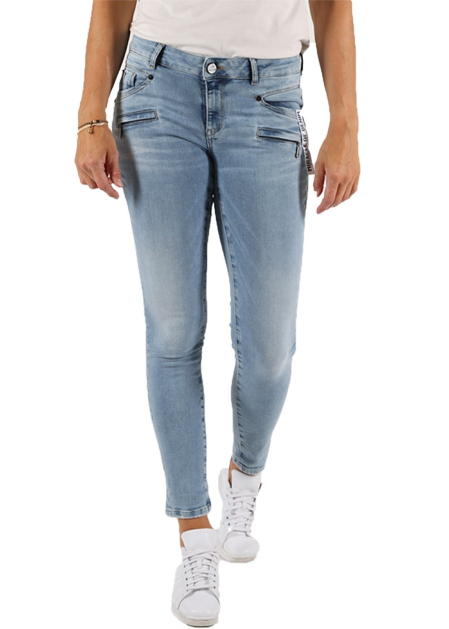 Damen MIRACLE OF DENIM | Mima Slim Fit / 5 Pocket Denim Mit Doppelt Zipptaschein Rondo Blue