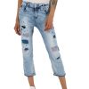 Damen MIRACLE OF DENIM | Daisy Comfort Straight / 5 Pocket Denimin Rosett Blue