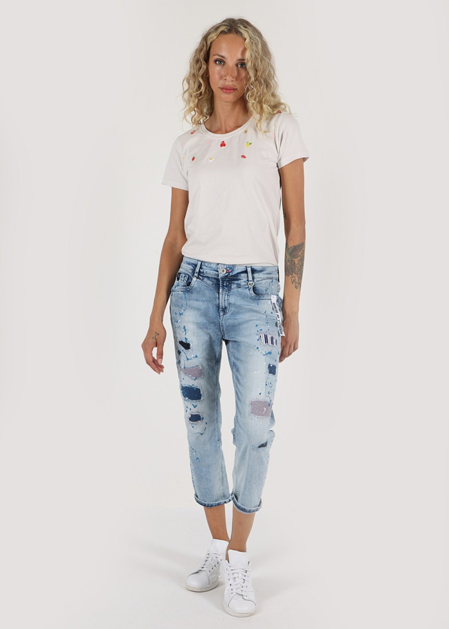 Damen MIRACLE OF DENIM | Daisy Comfort Straight / 5 Pocket Denimin Rosett Blue