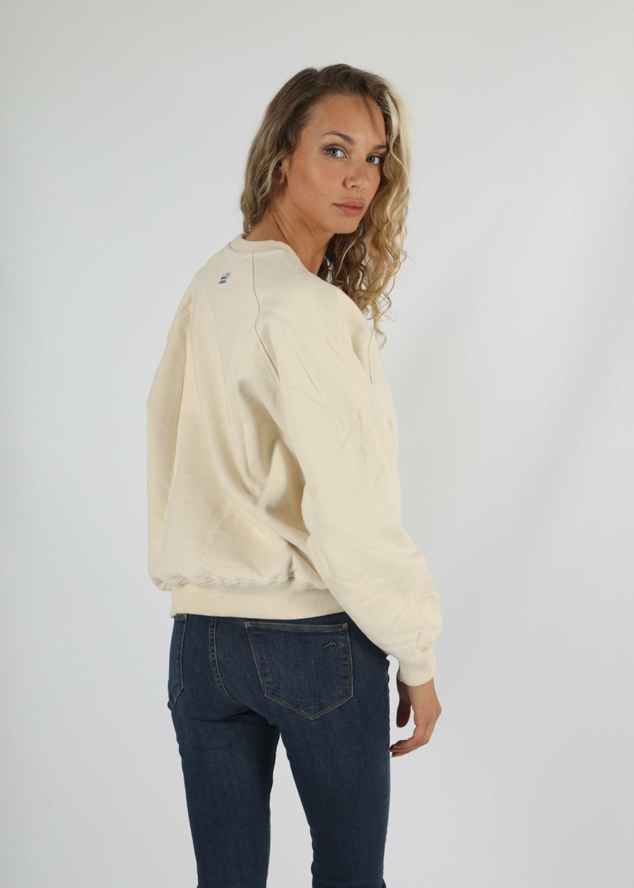 Damen MIRACLE OF DENIM | Au23-Sw340 / Sweatshirtin Offwhite