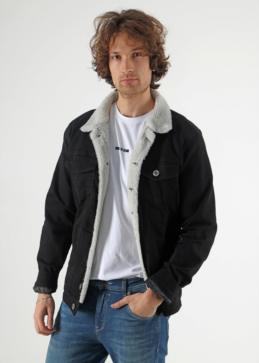 Herren MIRACLE OF DENIM | James Jacket / Jeansjackein Black