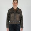 Damen MIRACLE OF DENIM | Jane Jacket / Jeans Jacke Damenin Bentos Brown Coated