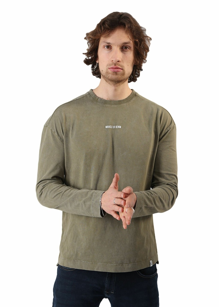 Herren MIRACLE OF DENIM | Au23-Lo804 / Longsleevein Khaki