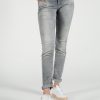 Damen MIRACLE OF DENIM | Eva Skinny Jeans / Skinny Fit Jeansin Kanvas Grey