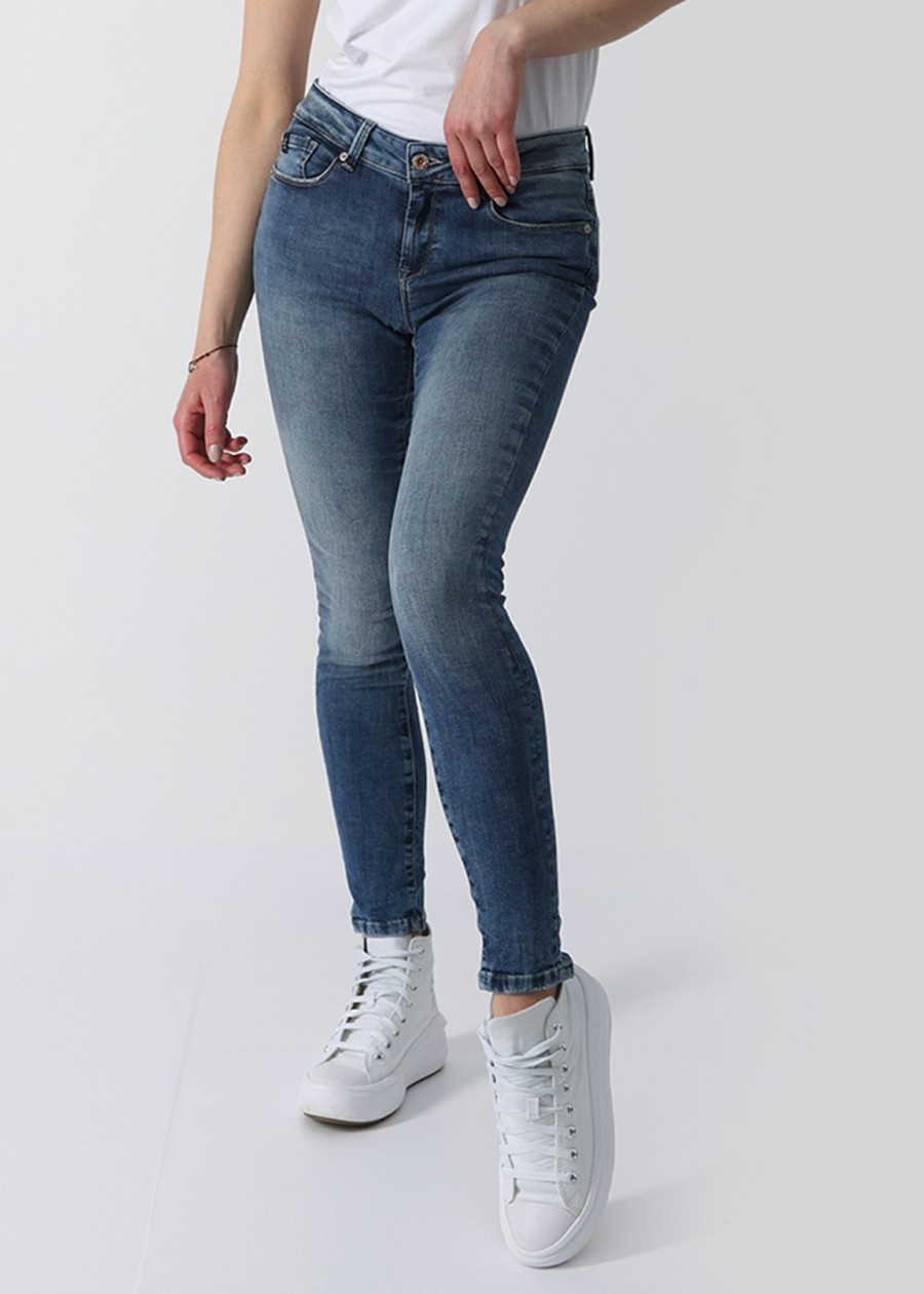 Damen MIRACLE OF DENIM | Sina Skinny Fit / 5 Pocket Denimin Right Blue