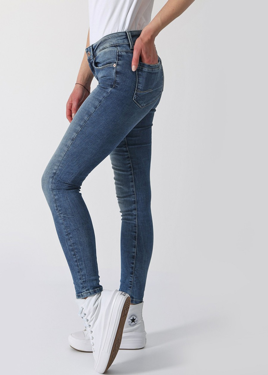 Damen MIRACLE OF DENIM | Sina Skinny Fit / 5 Pocket Denimin Right Blue