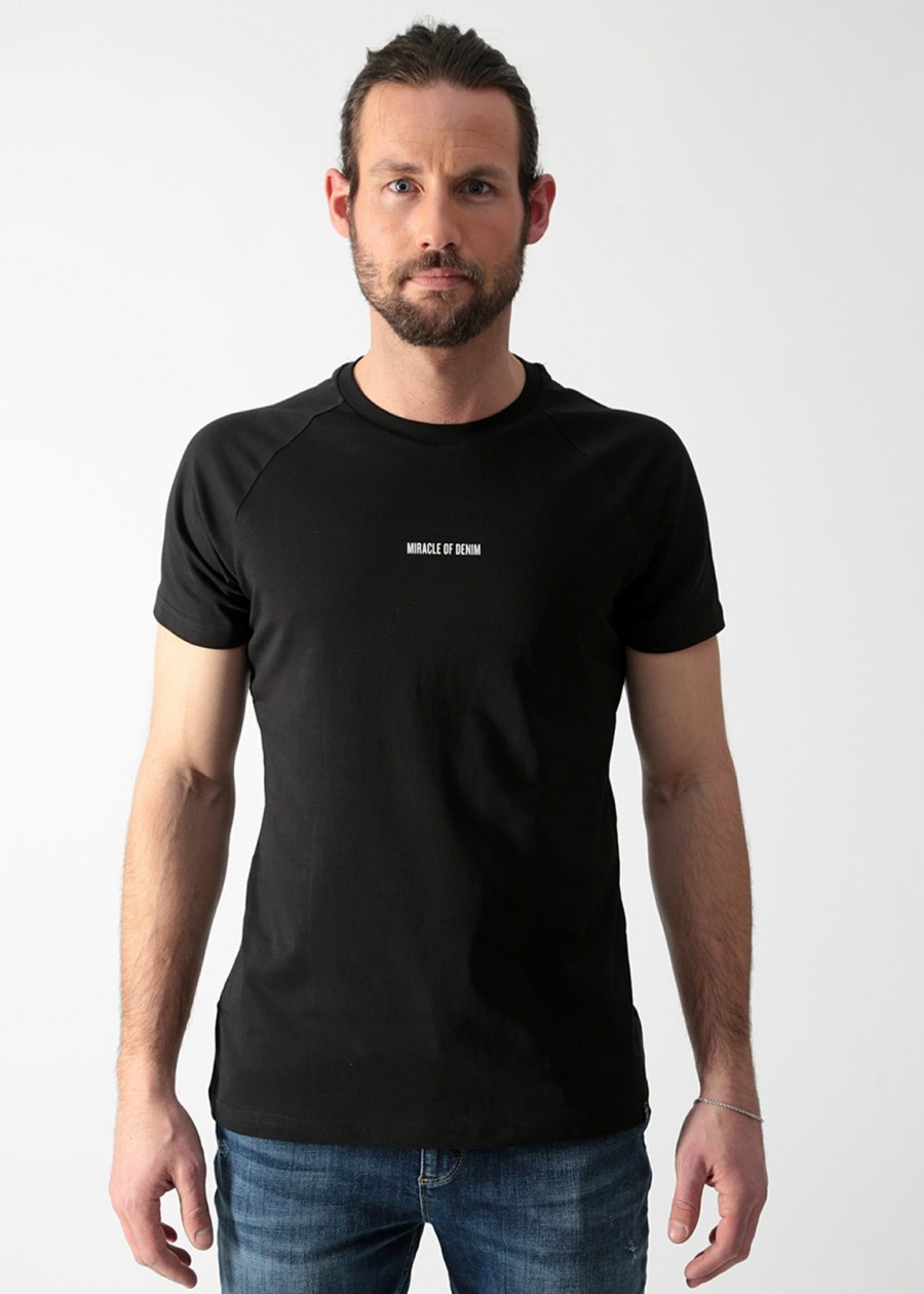 Herren MIRACLE OF DENIM | Logo T-Shirt / T-Shirtin Black