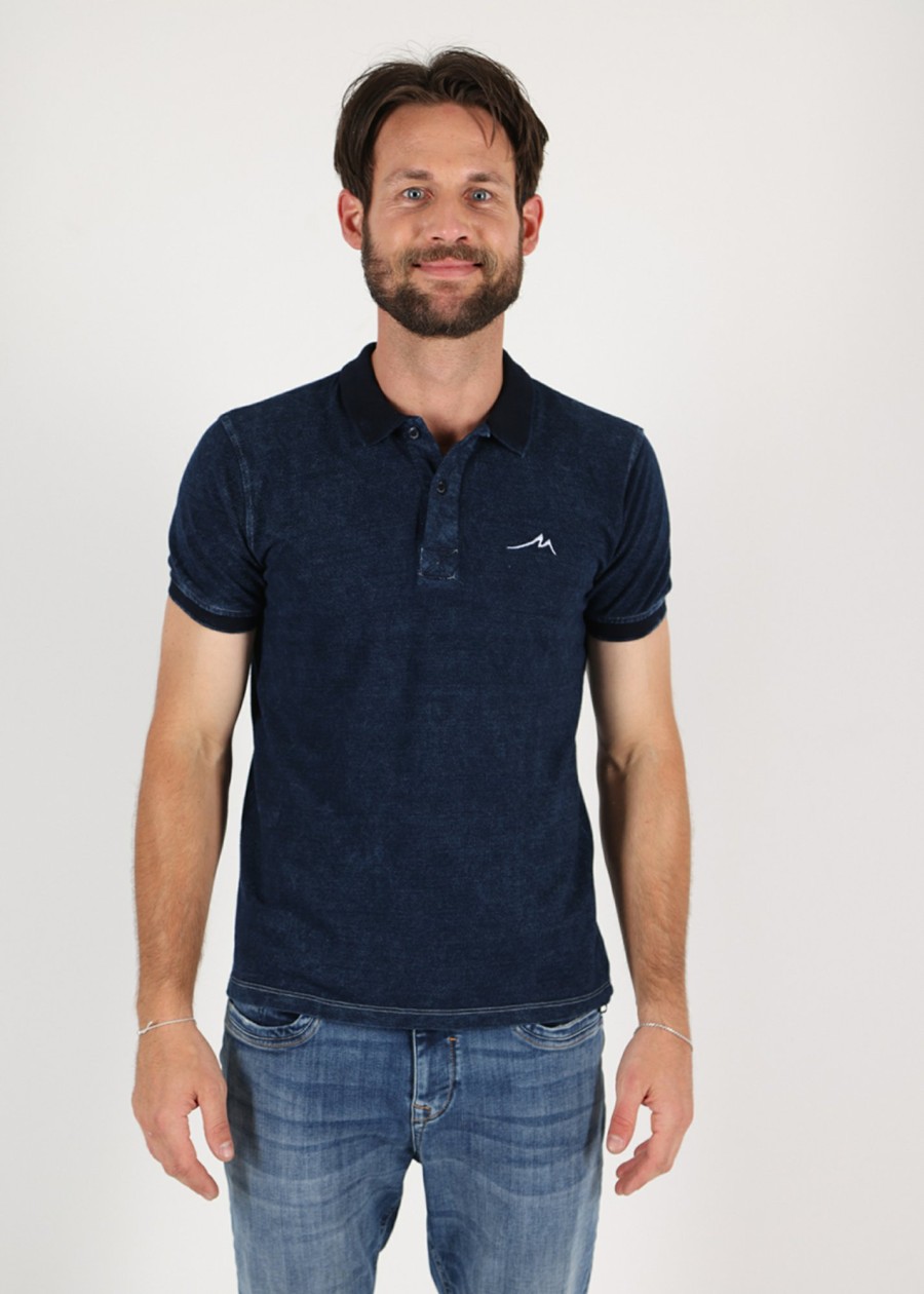 Herren MIRACLE OF DENIM | Sp23-Po535 / Herren Poloin Indigo