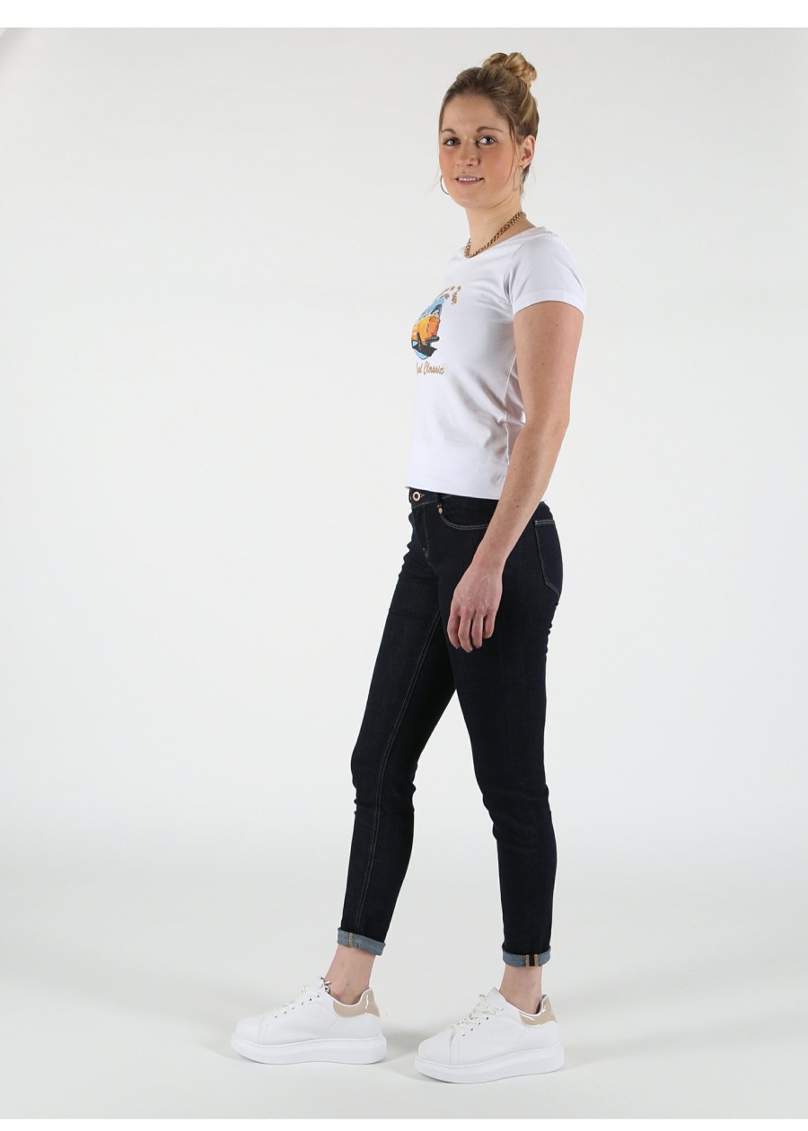 Damen MIRACLE OF DENIM | Sina Skinny / Skinny Fit Jeansin Raw Denim