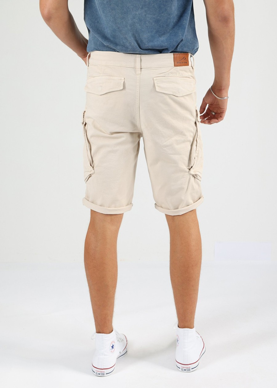 Herren MIRACLE OF DENIM | Elias Cargo Bermuda / Cargo Hosein Beige