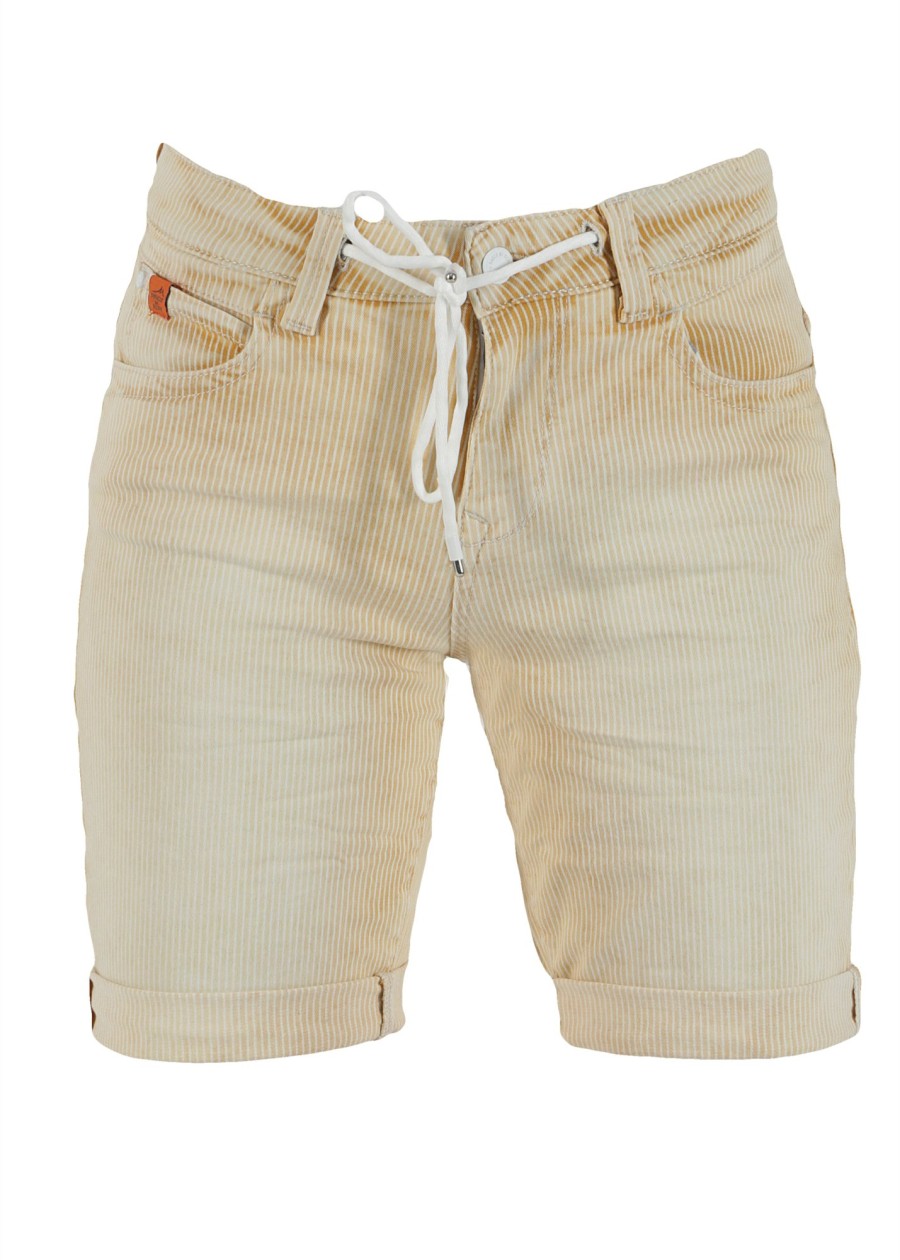 Damen MIRACLE OF DENIM | Arya Shorts / Arya Shortsin Yellow Stripe