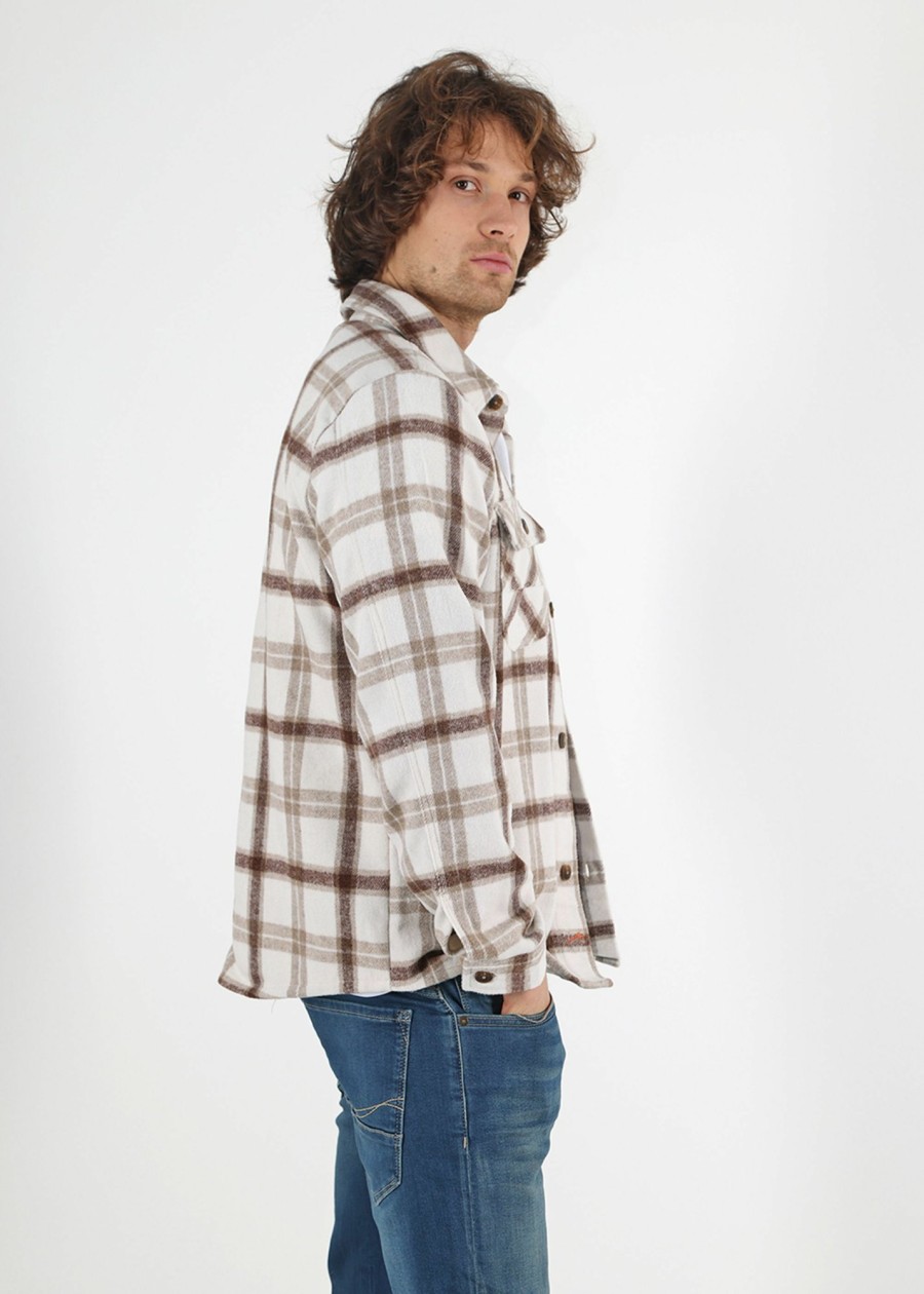 Herren MIRACLE OF DENIM | Au23-Ms786 / Hemdjackein Brown Check