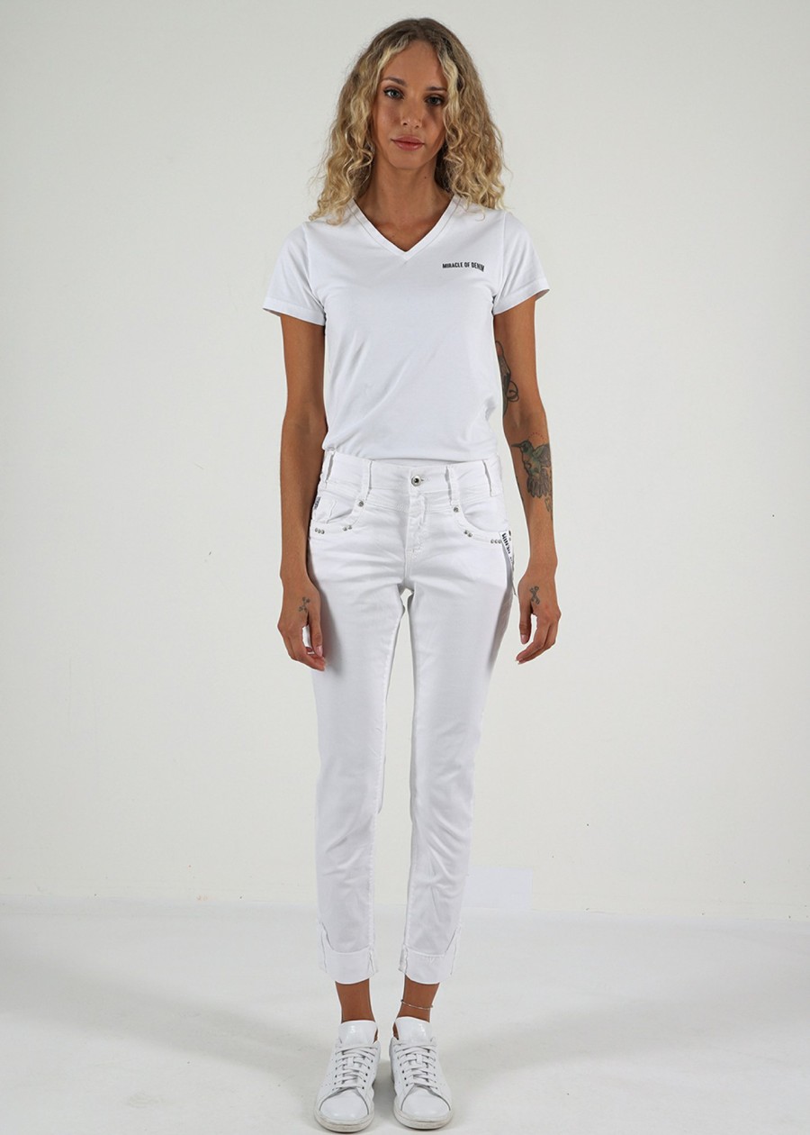 Damen MIRACLE OF DENIM | Rita Regular Fit / Jeansin White