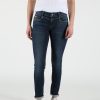 Damen MIRACLE OF DENIM | Ellen Skinny Jeans / Skinny Fit Jeans Im 5-Pocket-Stylein Bela Vista Blue