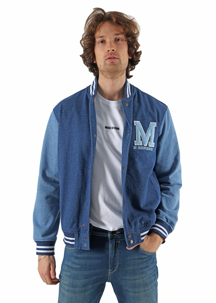 Herren MIRACLE OF DENIM | Jorden Jacket / College-Jackein Denim Blue