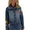 Damen MIRACLE OF DENIM | Jessy Jacket / Damen Jeansjackein Love Made Flowers