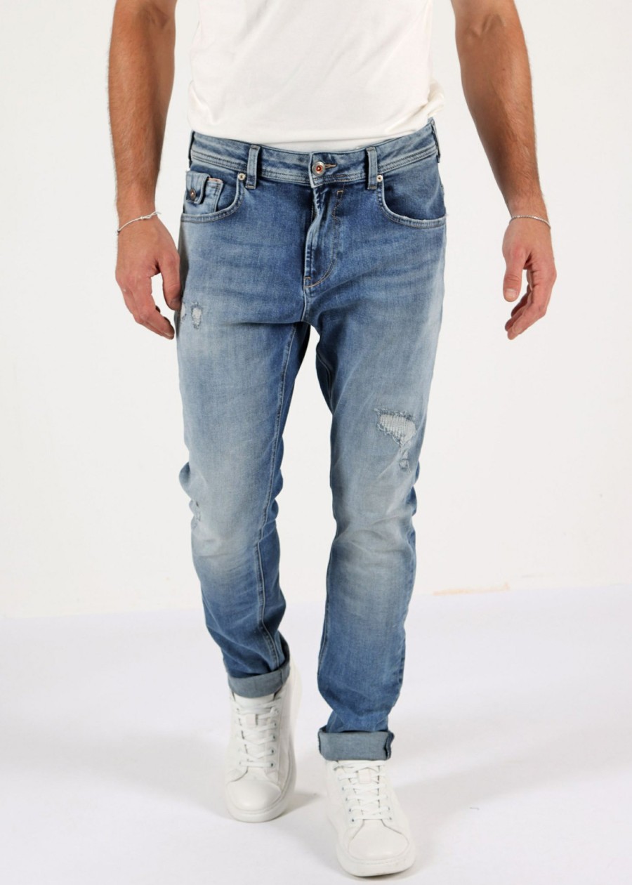 Herren MIRACLE OF DENIM | Ricardo Regular Fit / Denim Mit Leichtem Used Lookin Ruby Blue