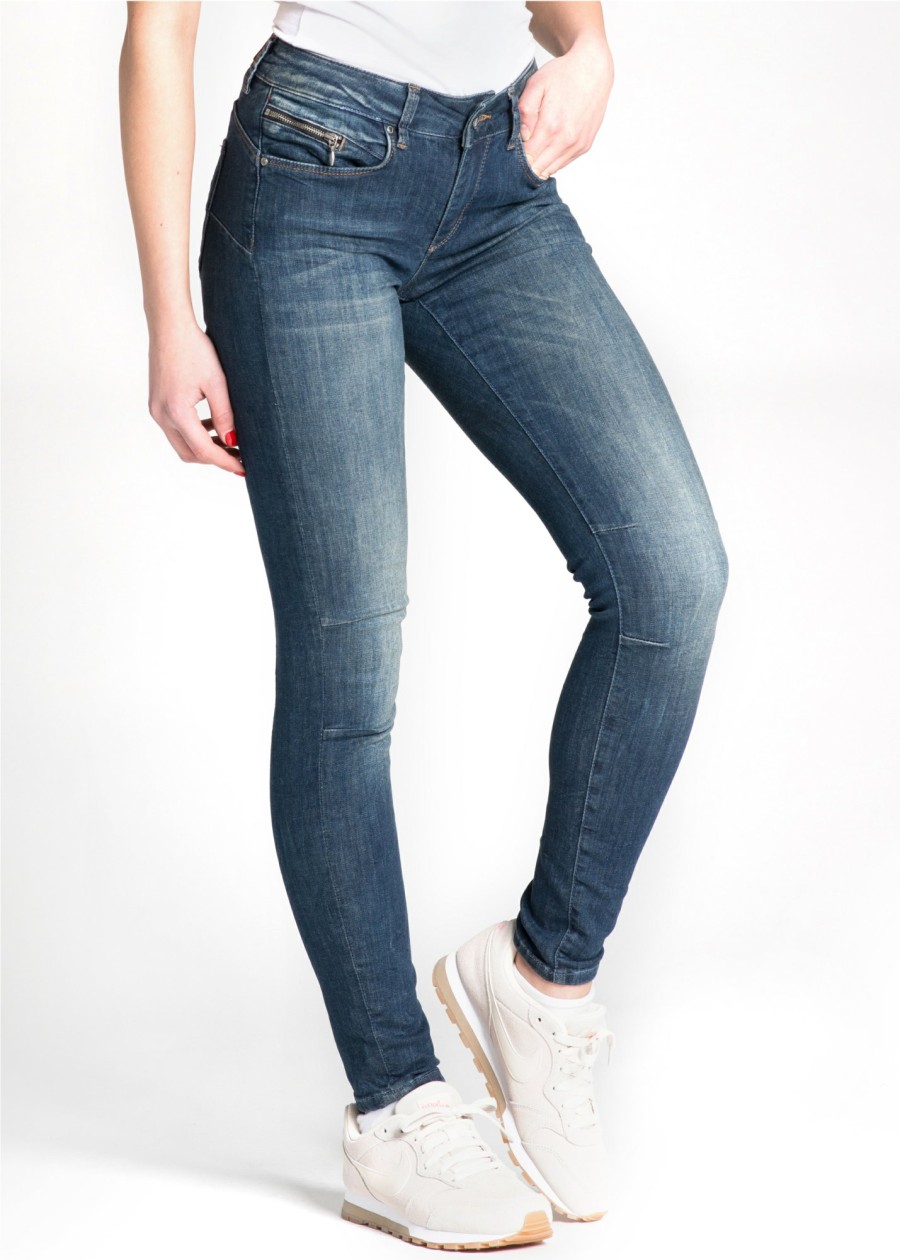 Damen MIRACLE OF DENIM | Eva / Skinny Fit Jeansin Acciani Blue