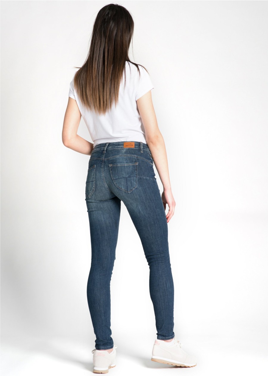 Damen MIRACLE OF DENIM | Eva / Skinny Fit Jeansin Acciani Blue