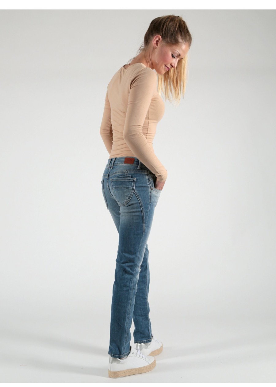 Damen MIRACLE OF DENIM | Maria Slim / Slim Fit Jeansin Chicago Blue