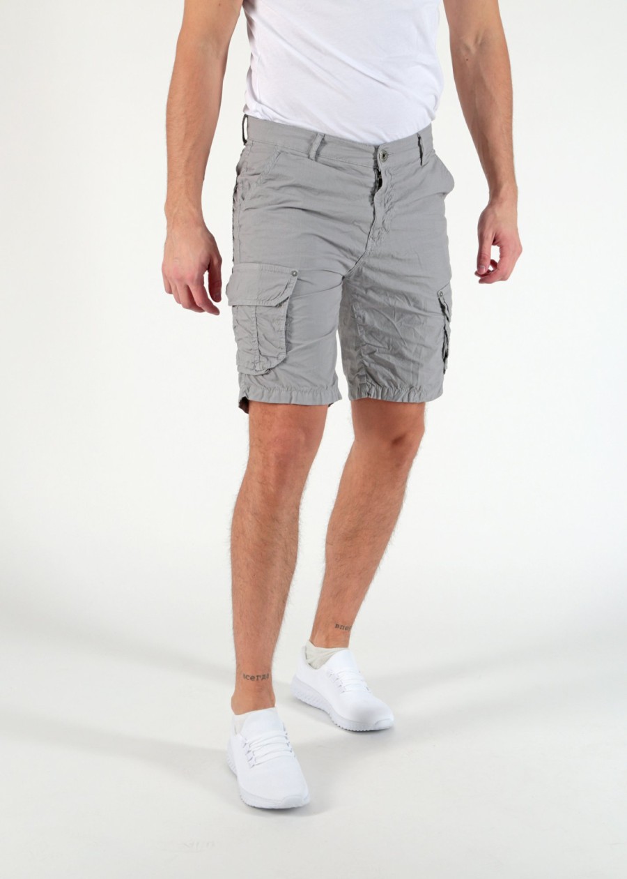 Herren MIRACLE OF DENIM | Gent Cargo Shorts / Cargo Bermudain Grey Check