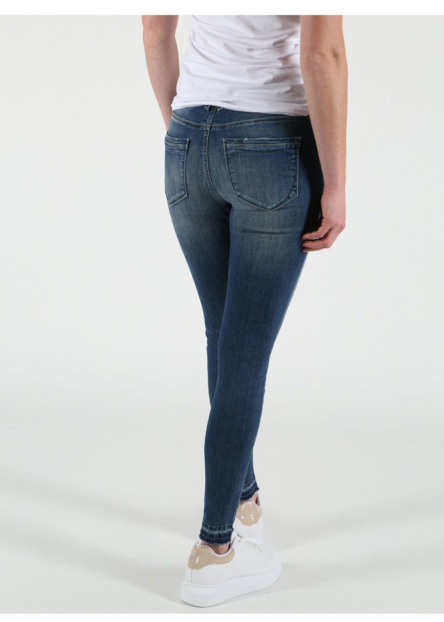 Damen MIRACLE OF DENIM | Sina Skinny / Skinny Fit Jeansin Vinema Blue