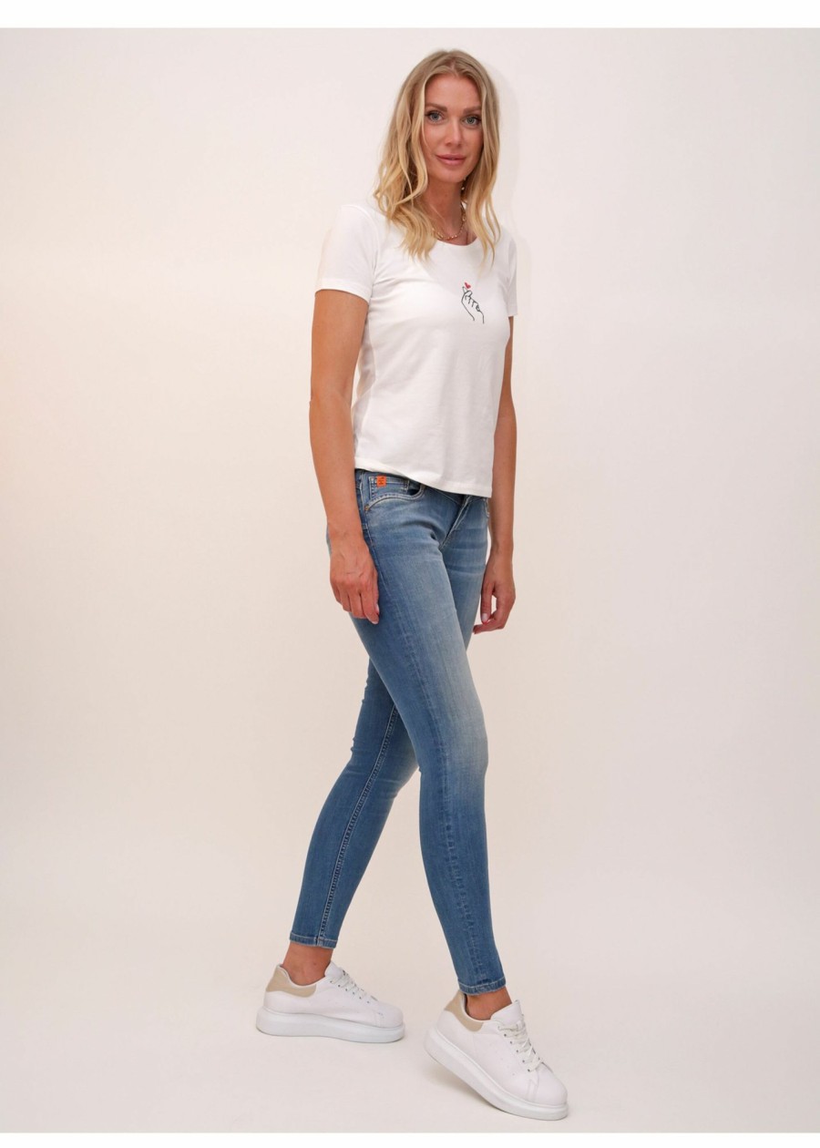 Damen MIRACLE OF DENIM | Ellen Skinny / Skinny Fit Jeansin Kentucky Blue