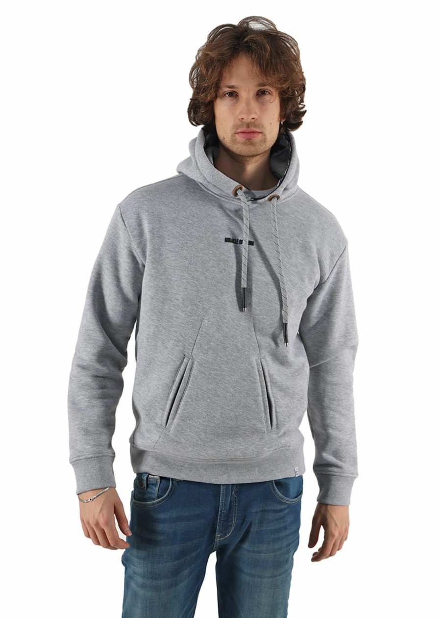 Herren MIRACLE OF DENIM | Au23-Sw782 / Sweatshirtin Grey Melange