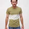 Herren MIRACLE OF DENIM | T-Shirt / Rundhals T-Shirtin Olive Dip Dye