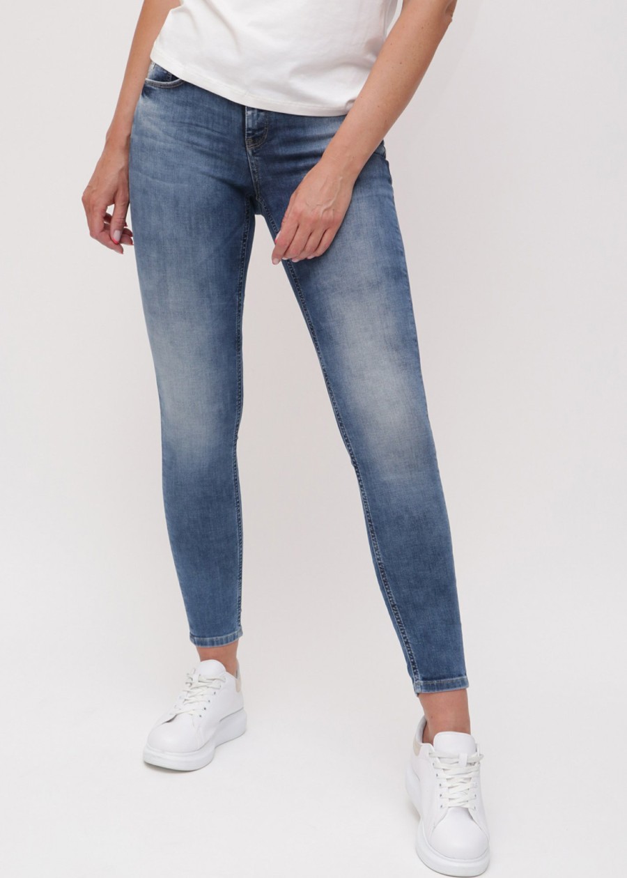 Damen MIRACLE OF DENIM | Sina Skinny / Skinny Fit Jeansin Dolphin Blue