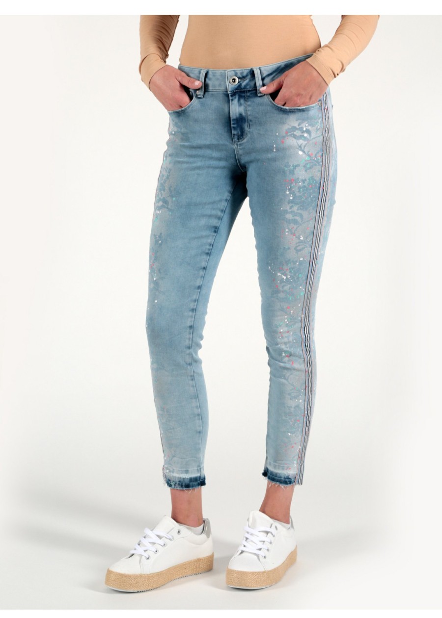 Damen MIRACLE OF DENIM | Sina Skinny / Skinny Fit Jeansin San Angelo Blue