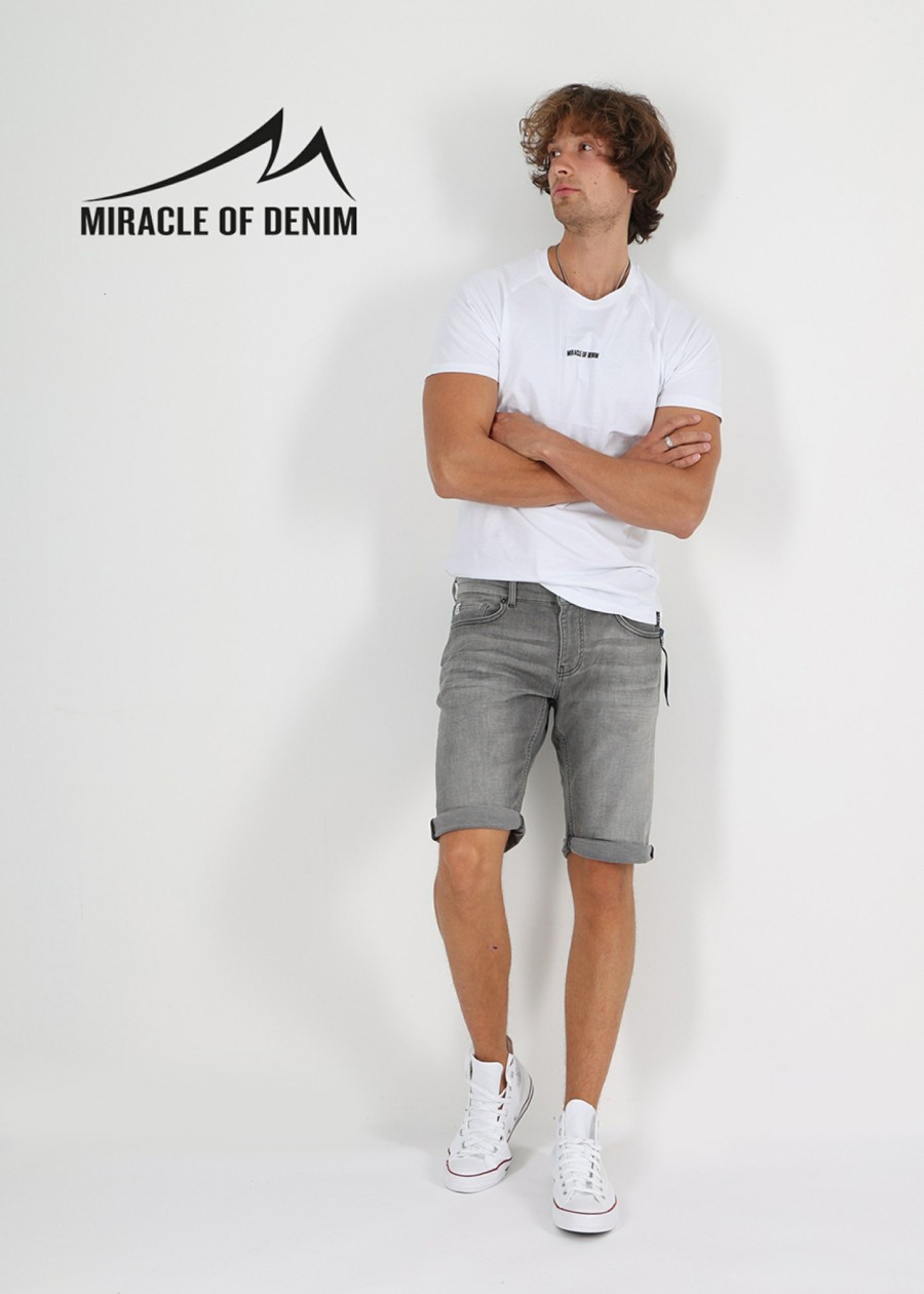 Herren MIRACLE OF DENIM | Trevol Shorts / Jeansin Parallel Grey Jogg