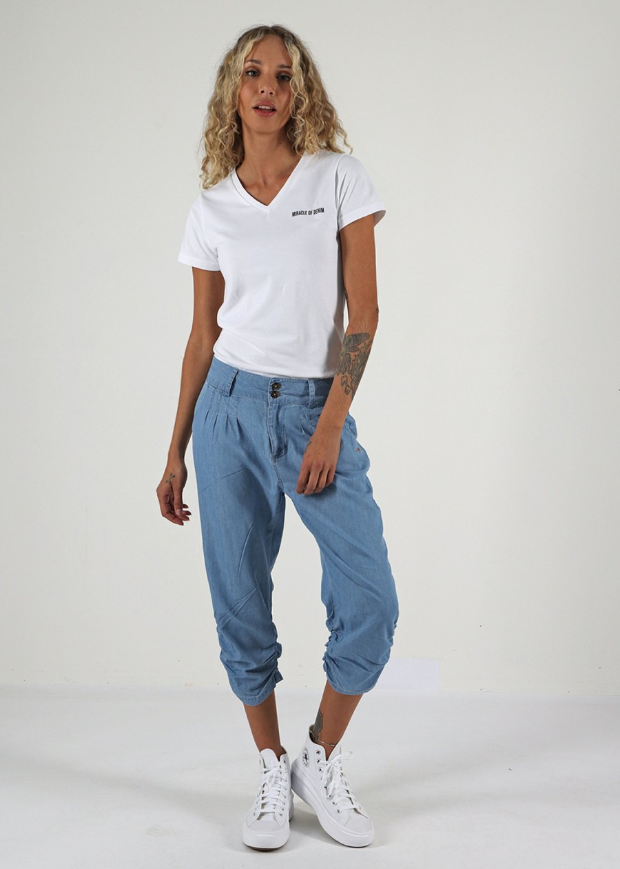 Damen MIRACLE OF DENIM | Vicky Capri / Capri Jeansin Denim Blue