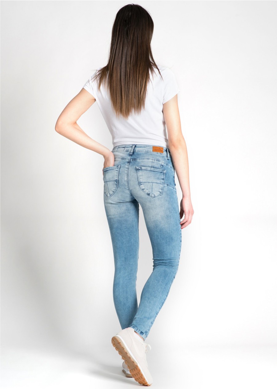 Damen MIRACLE OF DENIM | Eva / Skinny Fit Jeansin Mirtoon Blue