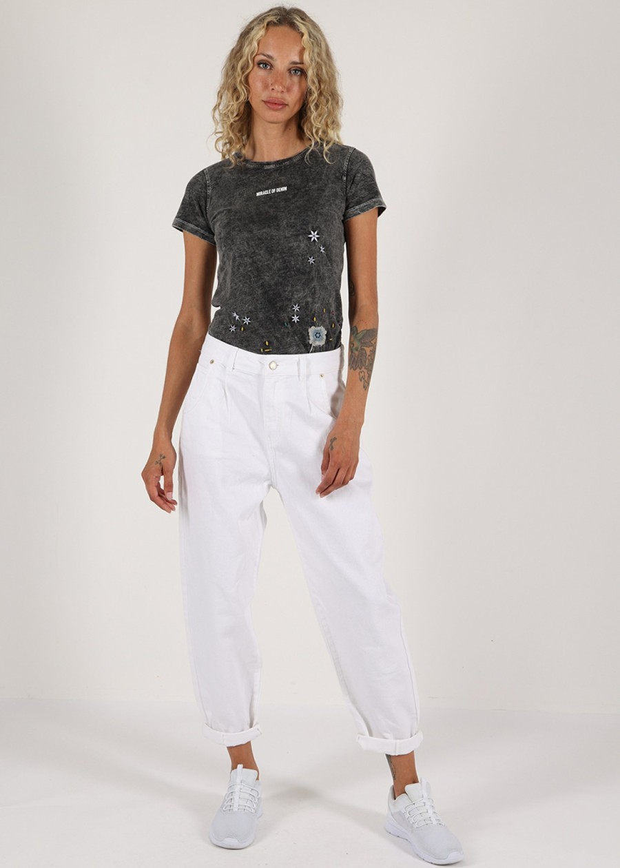 Damen MIRACLE OF DENIM | Coco Ballon Fit / 5 Poket Hosein White