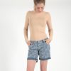 Damen MIRACLE OF DENIM | Lessi Shorts / Kurze Hosein Palm Denim Allover