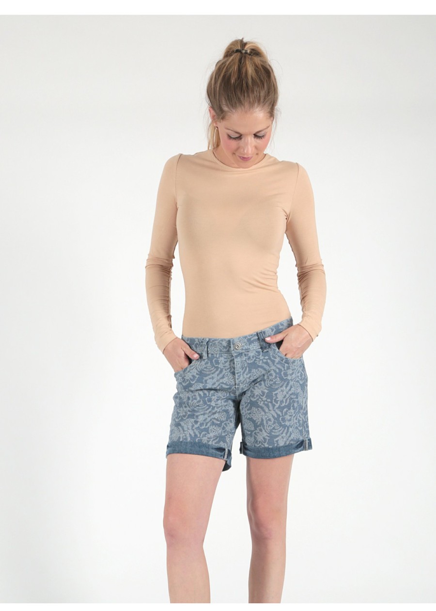 Damen MIRACLE OF DENIM | Lessi Shorts / Kurze Hosein Palm Denim Allover