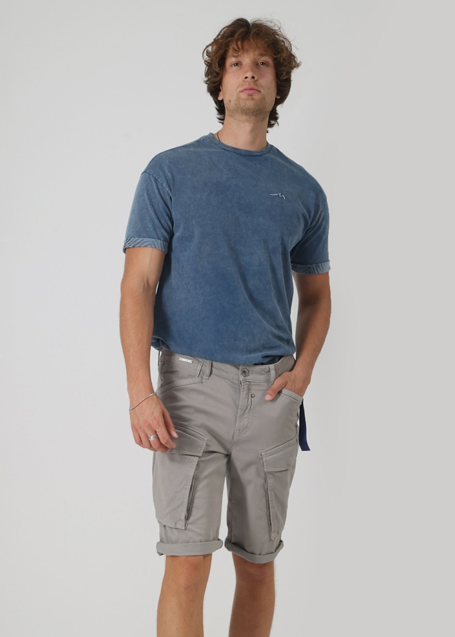 Herren MIRACLE OF DENIM | Elias Cargo Bermuda / Cargo Hosein Light Grey