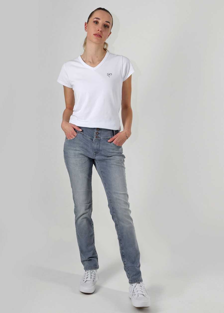 Damen MIRACLE OF DENIM | High Regular Jeans Rita / High Regular Jeansin Scar Grey