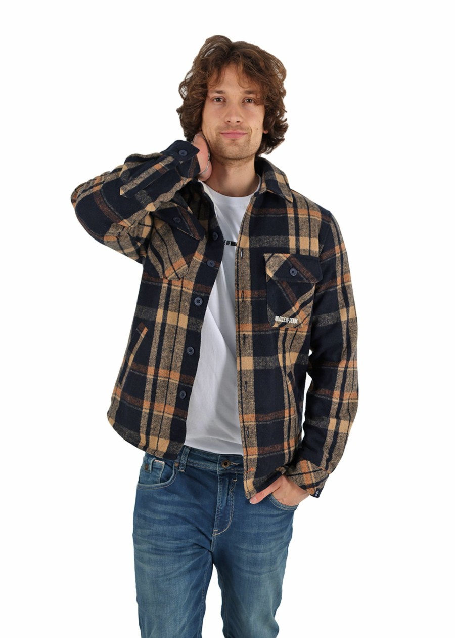 Herren MIRACLE OF DENIM | Au23-Ms787 / Hemdjackein Navy Check