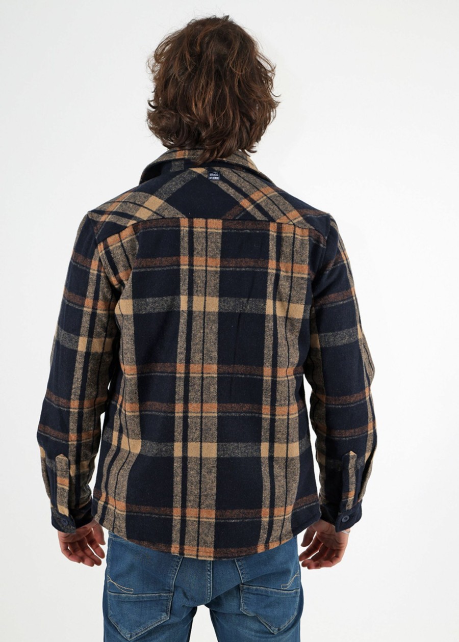 Herren MIRACLE OF DENIM | Au23-Ms787 / Hemdjackein Navy Check