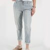 Damen MIRACLE OF DENIM | Ines Boyfriend / Boyfriend Fit Hosein Blue Stripe