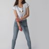 Damen MIRACLE OF DENIM | Suzy Skinny / Skinny Fit Jeansin Hippo Grey