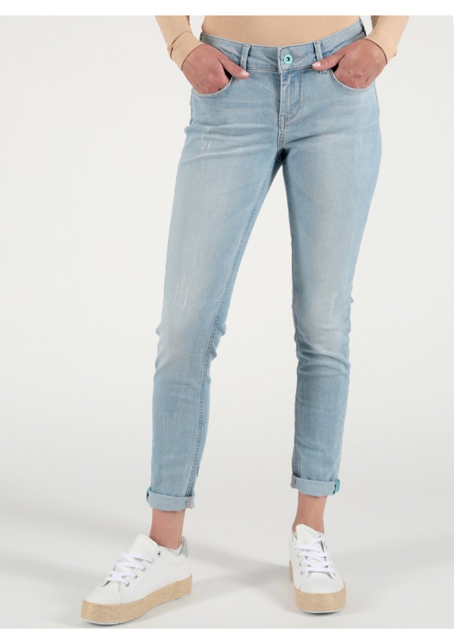 Damen MIRACLE OF DENIM | Sina Skinny / Skinny Fit Jeansin Oregon Blue