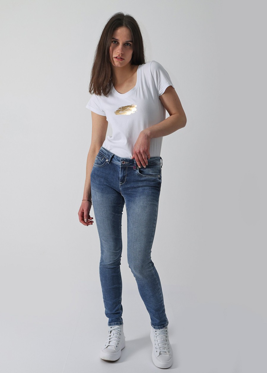 Damen MIRACLE OF DENIM | Monika Slim Fit / 5 Pocket Denimin Ravish Blue