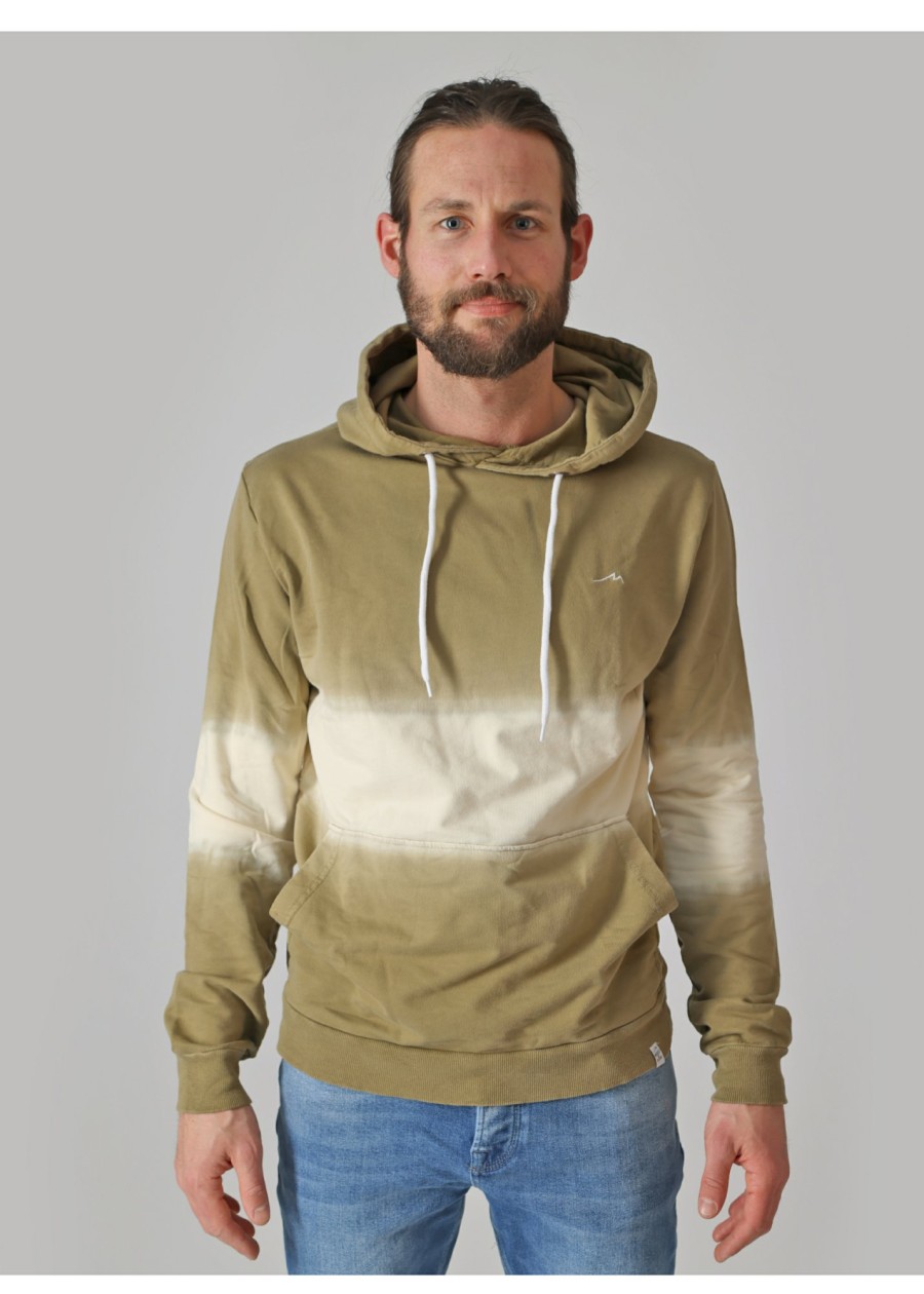 Herren MIRACLE OF DENIM | Sweatshirt / Kapuzensweatshirtin Olive Dip Dye