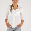 Damen MIRACLE OF DENIM | Sp23-Bl303 / Damen Blusein White